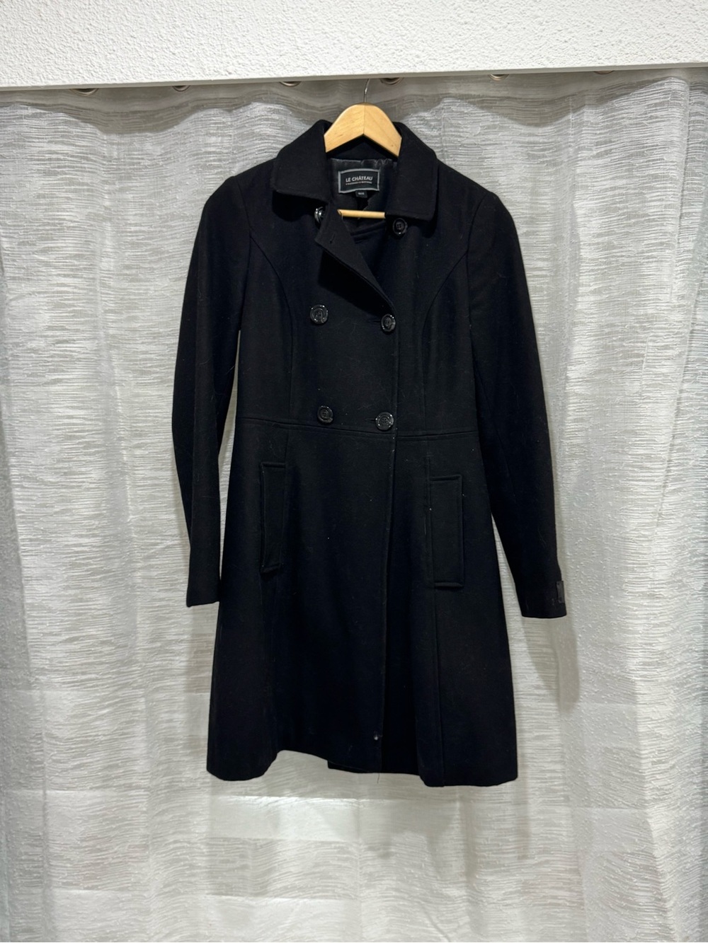 Double-Breasted Wool Coat